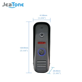 JeaTone Video Durvju Zvanu IS Kamera 1200TVL Platleņķa Kamera, Augstas Izšķirtspējas Kamera, IP65 Waterproof
