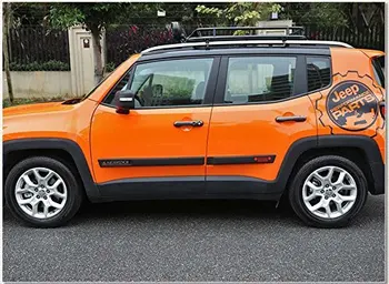 Jeep Renegade-2018 ABS Sānu Durvju Ķermeņa Molding Aizsargs Trimmera 4gab