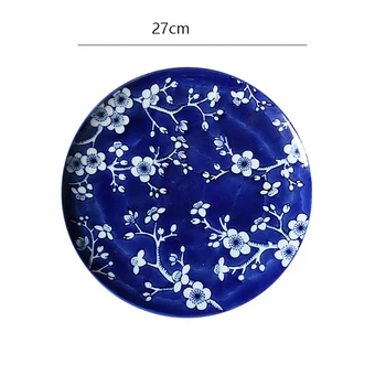 Jingdezhen, Zilā Un Baltā Krāsā Radošo Trauku, Keramikas Trauku Plate Karājas Pie Sienas Karājas Rietumu Deserta Ēdiens Bakeware Dekoratīvās Plāksnes