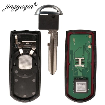 Jingyuqin 5gab Auto Tālvadības Smart Key priekš MAZDA CX-3 CX-5 Axela Atenza Modeļa Nr. SKE13E-01 vai SKE13E-02 433mhz ID49