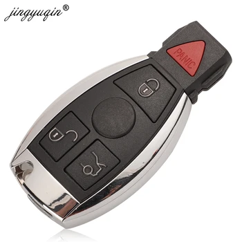 Jingyuqin BGA Stila 2/3/4 Pogas Tālvadības Smart Auto Atslēgu 315Mhz / 433MHz par MB Mercedes BENZ E S 2Supports Sākotnējā NEC BGA Fob