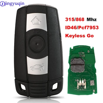 Jingyuqin Keyless Go Smart Auto Atslēgu 315/868 Mhz BMW 1/3/5/7 Sērijas CAS3 X5 X6 Z4 Auto Keyless Kontroles Raidītājs ar Čipu