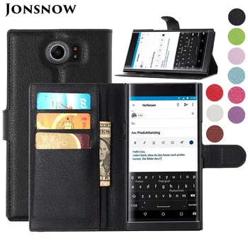 Jonsnow Blackberry Priv Gadījumā Luksusa Maciņš PU Ādas Gadījumā Blackberry Priv Flip Aizsardzības Vāciņu 5.4 collu