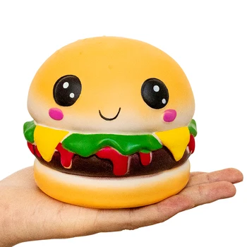 Jumbo Squishy Lēni Pieaug Hamburger Krēms Aromātisks Pārtikas Mīkstās Rotaļlietas Squishies Saspiežot & Stress Atvieglojums, Rotaļlietas Bērniem Dāvanas