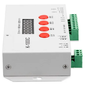 K-1000C Kontrolieris K1000C WS2812B WS2811 APA102 T1000S WS2813 LED 2048 Pikseļu Programma Kontrolieris DC5-24V
