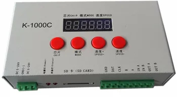 K-1000C (T-1000S'upgraded versija),LED pikseļu SD karšu pārzinis;off-line;2048 pikseļi kontrolē;SPI signāla izejas;