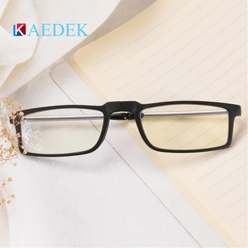 KAEDEK Modes Black Mazas, Apaļas Brilles TR90 Opitcal Brilles Rāmis Locīšanas Lasīšanas Brilles Retro Brilles ar Lietā