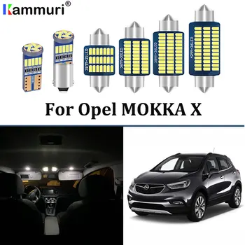 KAMMURI 14pcs Balts Kļūdu Bezmaksas Vauxhall Opel MOKKA / MOKKA X J13 LED salona Apgaismojuma + Licence Plate Lampu Komplektu (2012+)