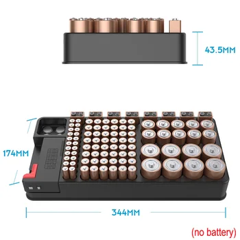 KARSTĀ Akumulatora Organizators Gadījumā, Uzglabāšanas Kasti Var Saturēt Baterijas ar Noņemamu Testeri NDS