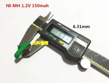KARSTĀ JAUNS NI-MH 1,2 V 150mah nimh uzlādējamā baterija 150mah 1.2 V 1.2V150mah Niķeļa metāla hidrīda akumulatoru kājām, kāju pēdu wending