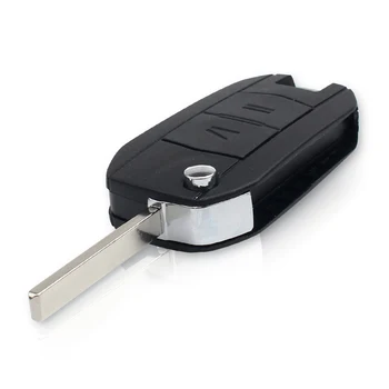 KEYYOU Modificētu Locīšanas Flip Tālvadības auto Atslēgu Čaulas 2 Pogas Vauxhall Opel Corsa Agila Meriva Combo Automašīnas Galvenais Gadījumā
