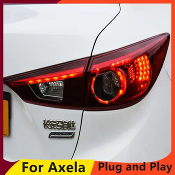 KOWELL Auto Stils priekš Mazda 3 Aizmugurējie Lukturi. Gadam Mazda3 Axela LED Astes Gaismas Orignal Dizaina LED Aizmugures Lukturi dienas gaitas lukturi+Bremzes+Parks+Zīmi