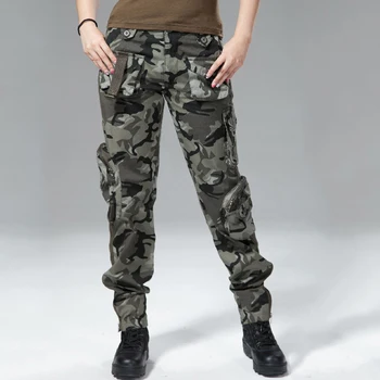 KRAVAS BIKSES (Dungriņi), Sieviešu Militāro Apģērbu TAKTISKĀS BIKSES MILITĀRĀ ASV Kaujas Maskēties Armijas Stila Camo Bikšu Unisex 2020