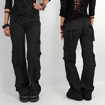 Kabatas Instrumentu Gadījuma Bikses Plaša Kāju Bikses Sieviete Bikses Joggers Sieviešu Bikses Sieviešu Streetwear Sieviešu Kravas Bikses Sievietēm