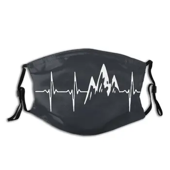 Kalnu Manā Sirdsdarbība Unisex kas Nav Vienreizējās lietošanas Sejas Maska ar Filtru Anti Dūmaka Putekļu Maskas, Respiratori Muti Purns