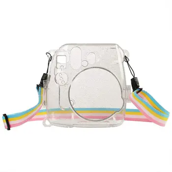 Kameras Soma Mirdzošu Plastmasas Vāciņš Aizsargā Gadījumā, Par Fujifilm Fuji Instax Mini 9 8 8+ Instant Ar Siksnu