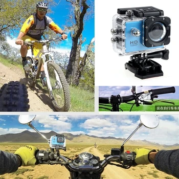 Kameras Vadītāja Ieraksti HD Ūdensizturīgs Kamera 2.0 Collu Motocikla Ķivere Kamera Ekstrēmo Sporta DV Daivinga Kamera Motociklu