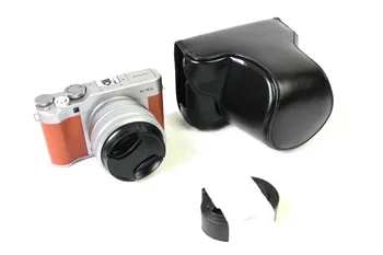 Kameras soma, PU Ādas Gadījumā Fujifilm Fuji X-A7 XA7 X-A5 X-A20 xa5 xa20 XA10 15-45mm Objektīva Vāciņu, Ar Pleca Siksnu
