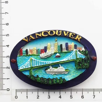 Kanādā, Amerikā, ledusskapis magnēts Vankūveras Victoria ceļojumu dāvanas maple leaf kruīza kuģis magnētiskās uzlīmes Ceļojumu Suvenīri
