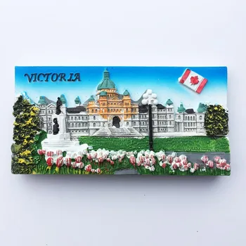 Kanādā, Amerikā, ledusskapis magnēts Vankūveras Victoria ceļojumu dāvanas maple leaf kruīza kuģis magnētiskās uzlīmes Ceļojumu Suvenīri