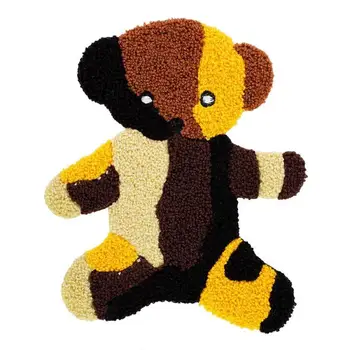 Karikatūra dvieļu izšūti lācis auduma uzlīmes modes apģērbu džemperis DIY apģērba piederumi savvaļas apdare plāksteris, šūšana