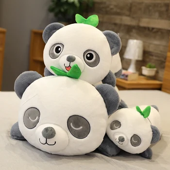 Karstā Jauns 1pc 45/65/90cm Super Mīksta Karikatūra Panda ar Bambusa Mīkstu Pildījumu Dzīvnieku Nomierināt Lelle Bērniem, Baby Meitenes Jauki Dāvanu Rotaļlietas