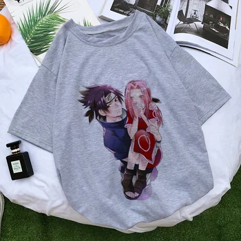 Karstā Naruto Modes Japāņu Anime T Krekls Sasuke Smieklīgi Karikatūra Sieviešu T-krekls Vasaras Gadījuma Atdzist Streetwear T Hip Hop Augšu