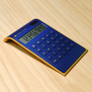 Karstā Pārdošanas Radošo Slim Portable mini 10 ciparu Kalkulators Saules Enerģijas Kristālu Tastatūra, Dual Barošanas