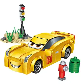 Karstā lepining transportlīdzekļu Anime multfilmu Sporta auto stāsts jackson racing mini mikro dimanta celtniecības bloki modelis ķieģeļu rotaļlietas, dāvanas