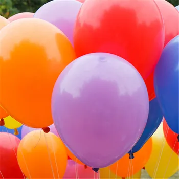 Karstā pārdošanas 100 gab 10 Collu 1.5 g Dzimšanas dienai/Kāzu Piegādes Lateksa Baloni Krāsains Puse Lateksa Gaisa Baloon/Ballon Bērniem Piepūšamās Rotaļlietas