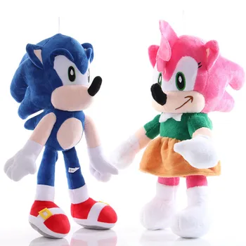 Karstā pārdošanas Sonic ezis Plīša Lelle ēnu amy KnucklesTails Sonic silver Lelles, Rotaļu Mājas Dekorēšana Bērnu Dzimšanas dienas Dāvanas