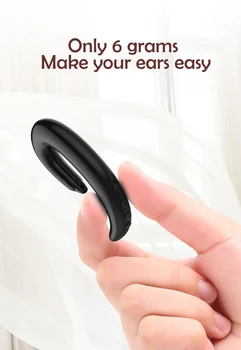 Kaula vadāmība austiņas Bluetooth bezvadu ūdensizturīgs austiņas sporta stereo auss āķis austiņas viegls ne-ausu austiņas