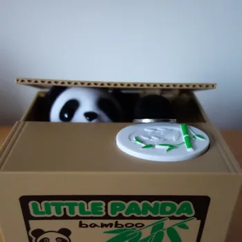 Kaķis Panda Zog Monētas, Naudas Kastes, Automātiskā Monēta Cūciņa Bankas Naudas Taupīšanas Lodziņā Monētu Uzglabāšanas Kastes Bērniem, Bērnu Dzimšanas Dienas Dāvanas