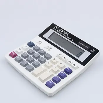 Kebidumei 1gb Profesionālās DS-200ML Iestādē, izmantojot Muti-funkciju kalkulators Lieli taustiņi Dual power datoru Saules 12 Cipari
