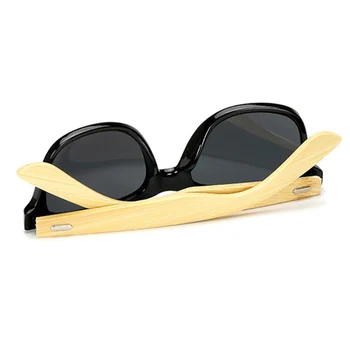 KeiKeSweet Polarizētās Zīmola Dizainere Bambusa Koka Vintage Āra Saulesbrilles, Vīriešu Un Sieviešu Modes Stariem Sporta Vēsā, Saules Brilles Augšu