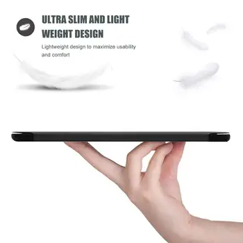 Kemile Case For Samsung Galaxy Tab 8.0 SM-P200 2019 Gadījumā Ultra Slim Ādas Stāvēt Vāciņu Galaxy Tab SM-P200 SM-P205 būtiska