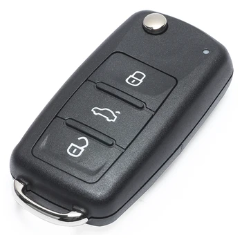 Keyecu Tālvadības Auto Atslēgu Fob, 3 Pogas 315MHz ID48 par Volkswagen VW Golf GTI Jetta Touareg Passat CC FCC: NBG010180T, 5K0837202A