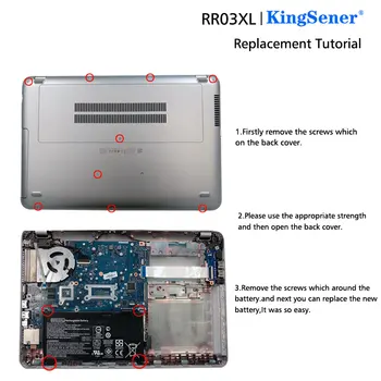 KingSener RR03XL Akumulators HP ProBook 430 440 450 455 470 G4 HSTNN-PB6W HSTNN-UB7C HSTNN-LB71 51477-422 851610-855 HSTNN-Q01C