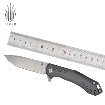 Kizer saliekamais nazis Bazalta KI4505 titāna nažu edc kabatas nazis medībām kempings nazis augstas kvalitātes izdzīvošanas rīki