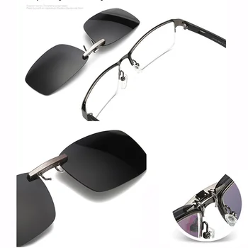 Klasiskās Laukumā bez apmales polarizētās klipu saulesbrilles vīriešu un sieviešu braukšanas zvejas Tuvredzība Klipu brilles