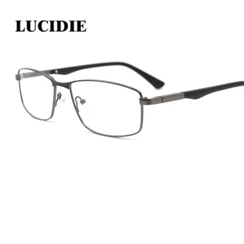 Klasiskās ultravieglajiem vīriešu brilles modes atmosfēru, nerūsējošā tērauda optisko skaidrs, viltus brilles rāmis