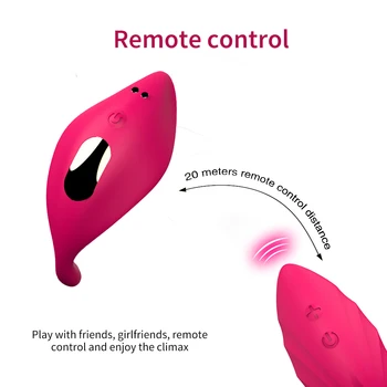 Klitora Stimulators Bezvadu Tālvadības pults Neredzams Vibrējošais Olas SexToy Sievieti Valkājamas Biksīšu Vibrators Sievietēm Portatīvo