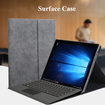 Klēpjdatoru, Planšetdatoru Gadījumā Microsoft Surface Pro 3 4 5 6 Iet PU Ādas Stāvēt Vāks Surface Pro 6 5 4 12.3