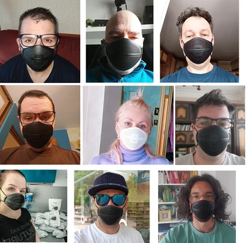Kn95 Maska Ātra piegāde Putekļu maska 10Pcs filtri ffp1 maska Anti-Miglas Dūmaka pretpiesārņojuma aizsardzības maska Anti PM2.5 mutes maskas 4