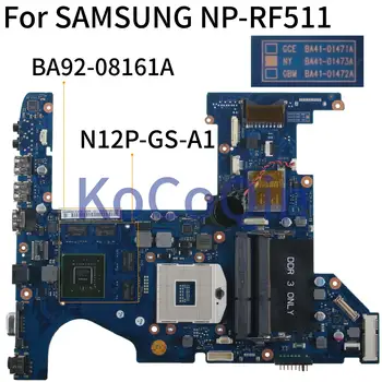 KoCoQin Portatīvo datoru mātesplati Par SAMSUNG NP-RF511 RF411 GT540M 1GB Mainboard BA41-01473A BA92-08161A N12P-GS-A1 HM65