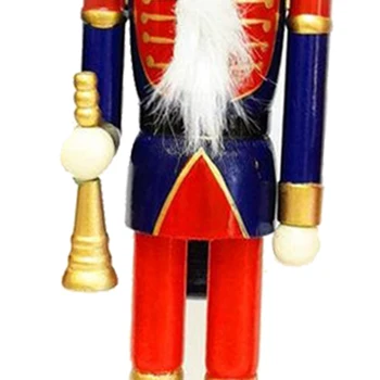 Koka Riekstkodis 30cm Garš, Multi-colored Karavīrs Stāvēt, Ziemassvētku Rotājumi Nutcrackers Dekoru Attēls Handcraft Leļļu