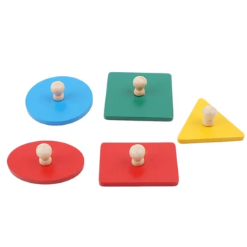 Koka Ģeometriskas Formas, Montessori Puzzle Šķirošanas Matemātikas Ķieģeļi Pirmsskolas Mācību Izglītības Spēle Baby Toddler Rotaļlietas Bērniem