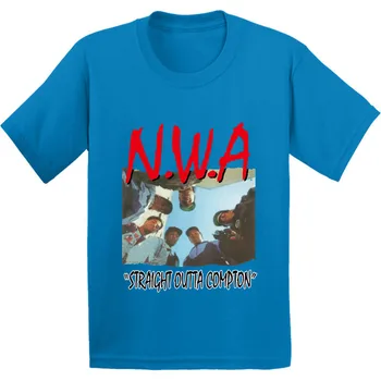Kokvilnas,NWA Straight Outta Compton Modelis, Bērnu T krekls Bērniem Hip Hop Atdzist Drēbes Zēniem/Meitenēm ar Īsām Piedurknēm T-krekls,GKT238