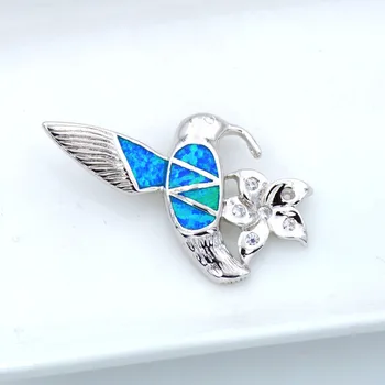 Kolibri Putnu Dizaina Kulons, Kaklarota ar Okeāna Zils Opāls