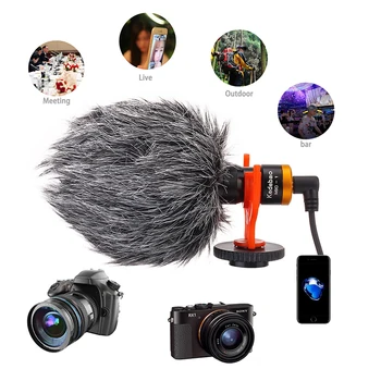 Kondensatoru Mikrofons, Kamera, Video Ieraksts, Video Mikro Mini Mikrofons DSLR Kamera, iPhone, Android Viedtālruņi Mac Planšetdatoru